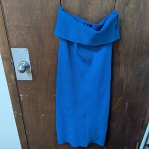 Forever 21 Strapless Blue Dress
